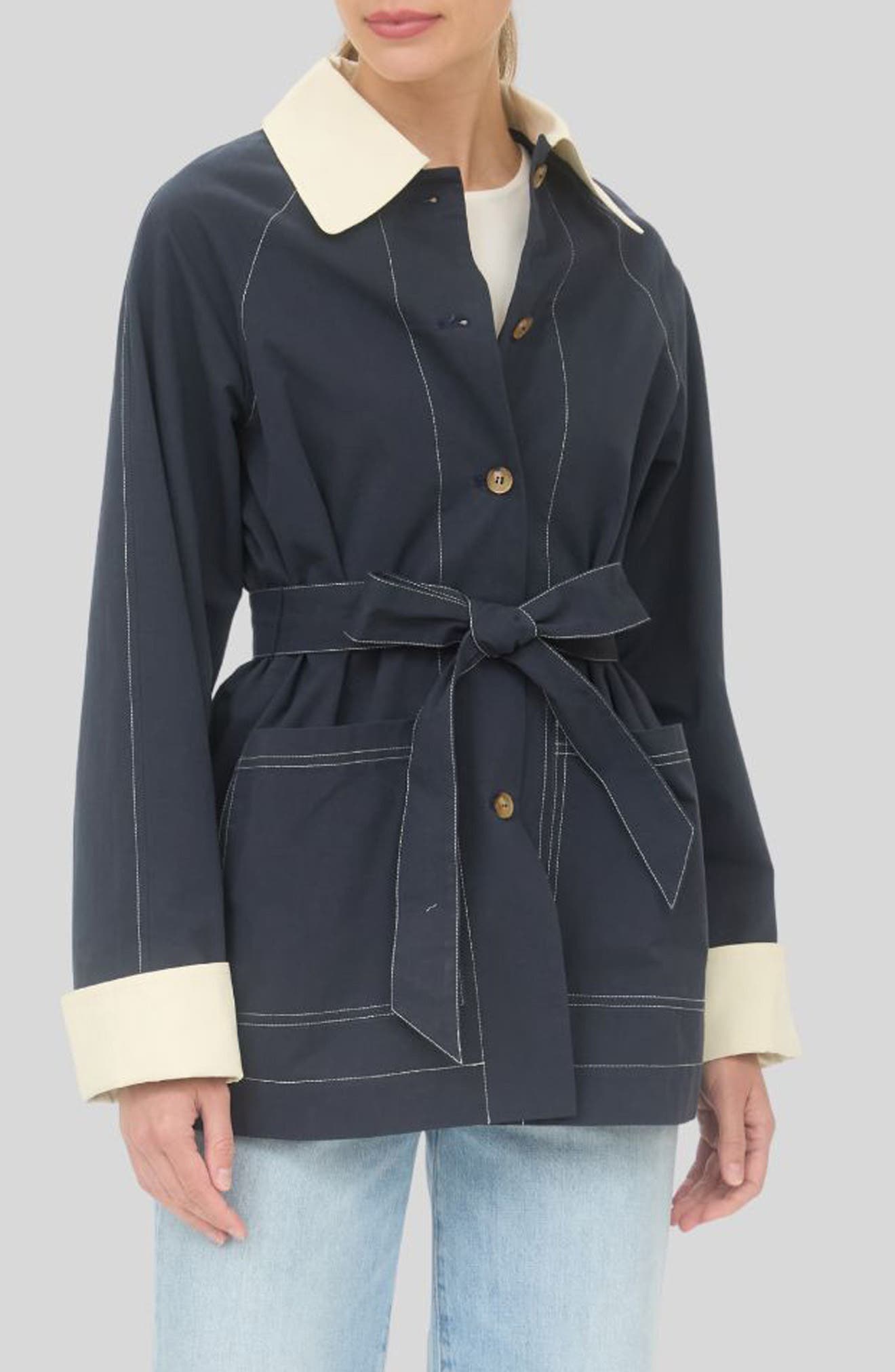 selected NAVY/ IVORY