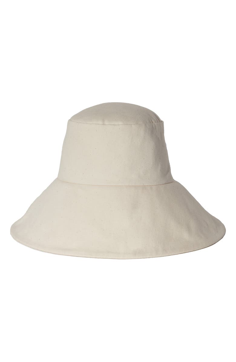 Janessa Leoné Walker Organic Cotton Canvas Bucket Hat, Main, color, 