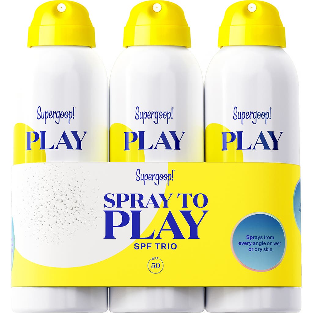 Supergoop !® Spray To Play Spf Trio $72 Value