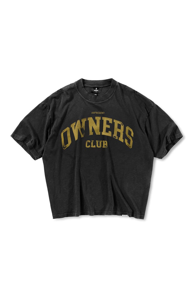 Owners' Club Cotton Logo Graphic T-Shirt, Alternate, color, FADED BLACK