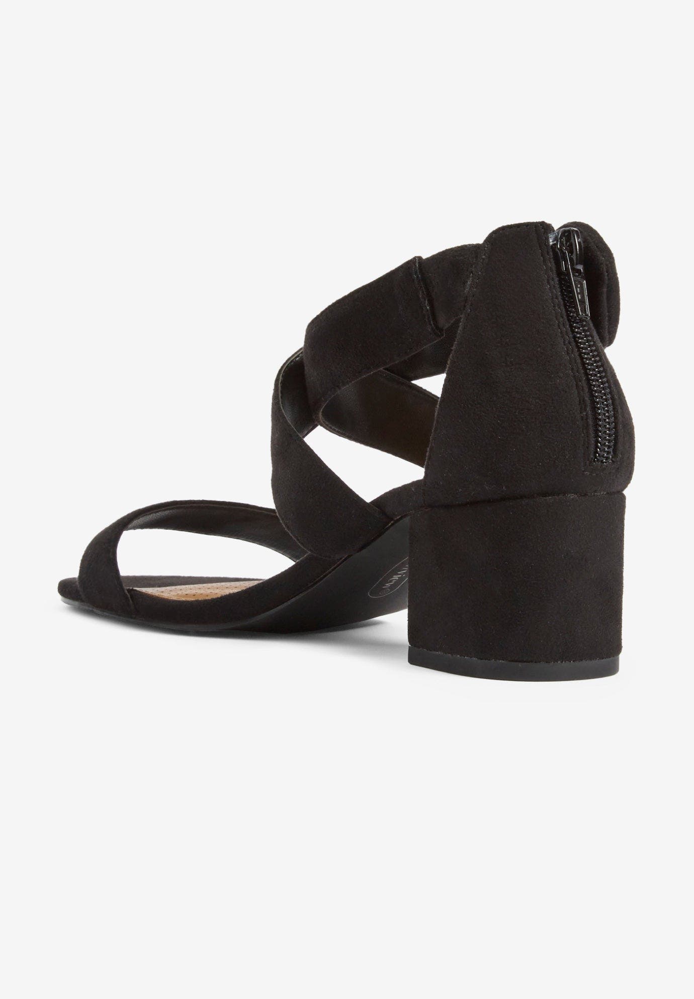 Comfortview The Aralyn Sandal, Alternate, color, Black