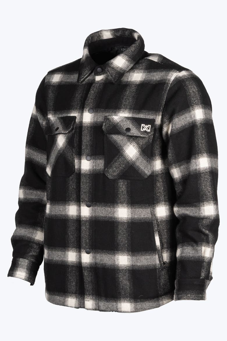 Men's Kodiak Plaid Heated Jacket, Alternate, color, Black and White