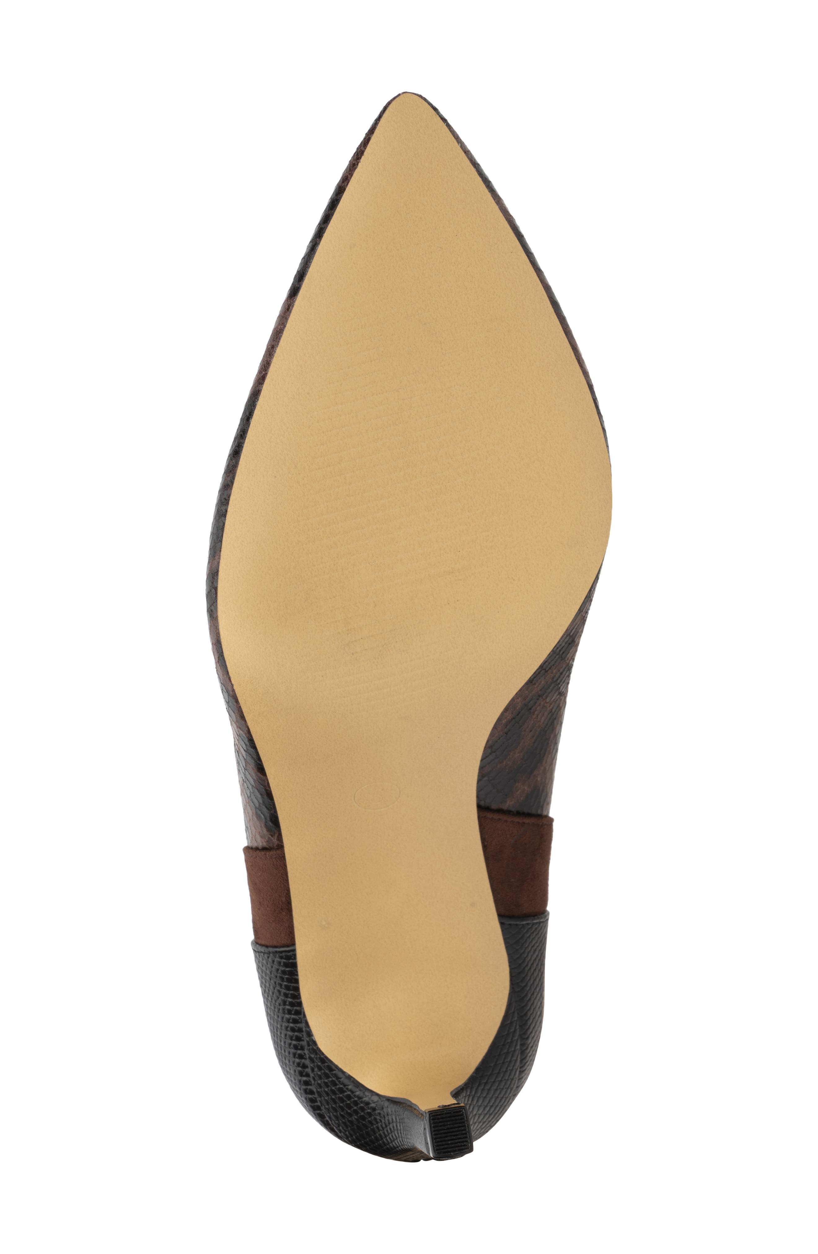 NEW YORK AND COMPANY Madison Leopard Reptile Embossed Pump, Alternate, color, Black/ Brown