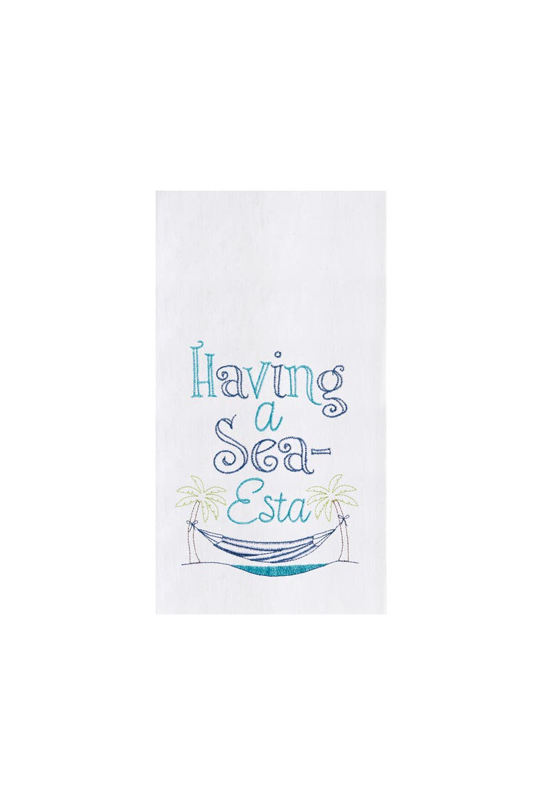 Having A Sea-Esta Dishtowel, Main, color, Blue