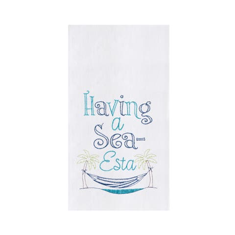 Having A Sea-Esta Dishtowel