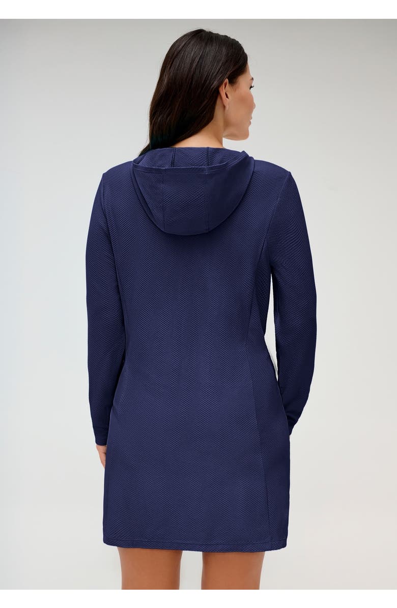 Swimsuits for All Chlorine Resistant Quick-Dry Hoodie Zip Front Cover Up, Alternate, color, Navy