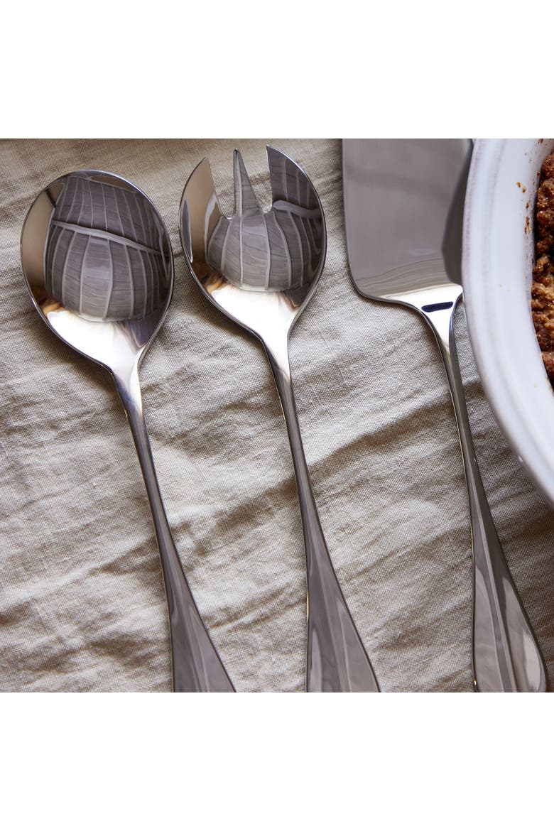 Nau Salad serving set, Alternate, color, Polished