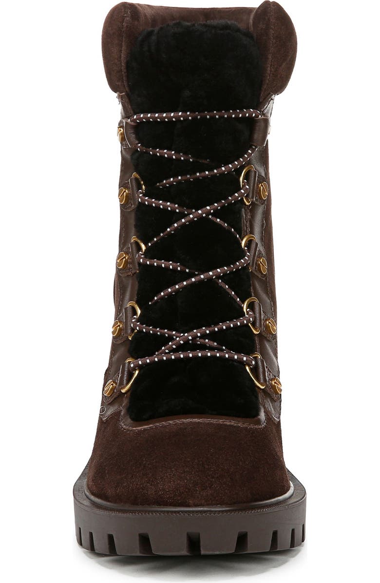 Veronica Beard Reece 2 Faux Fur Platform Bootie, Alternate, color, Espresso