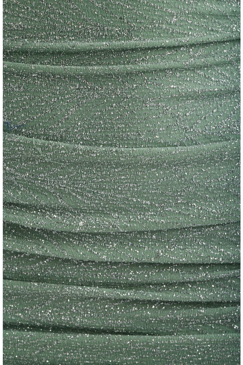 Glitter Mermaid Gown, Alternate, color, SAGE