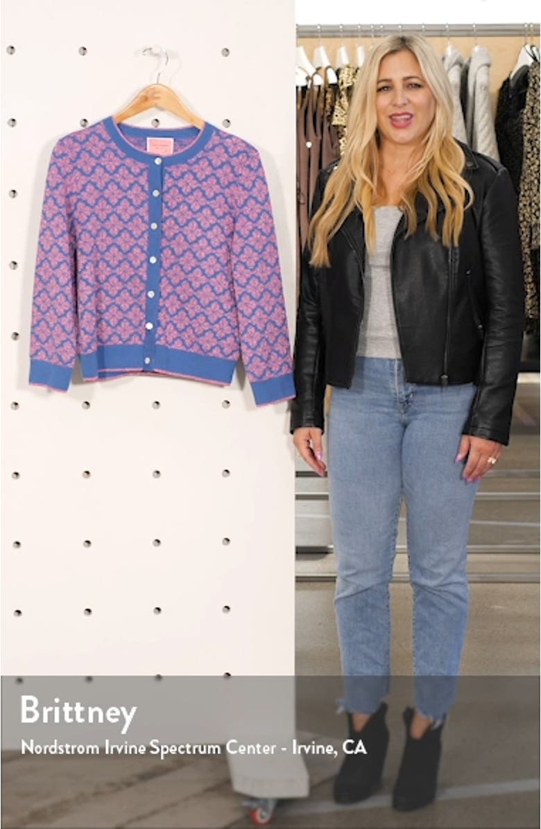 spade floral cardigan, sales video thumbnail