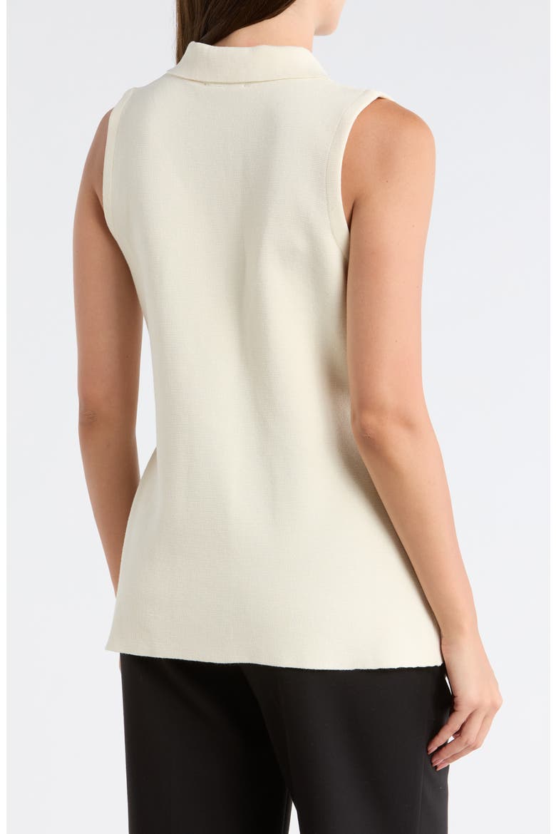 Teardrop Button Sweater Vest, Alternate, color, CREAM
