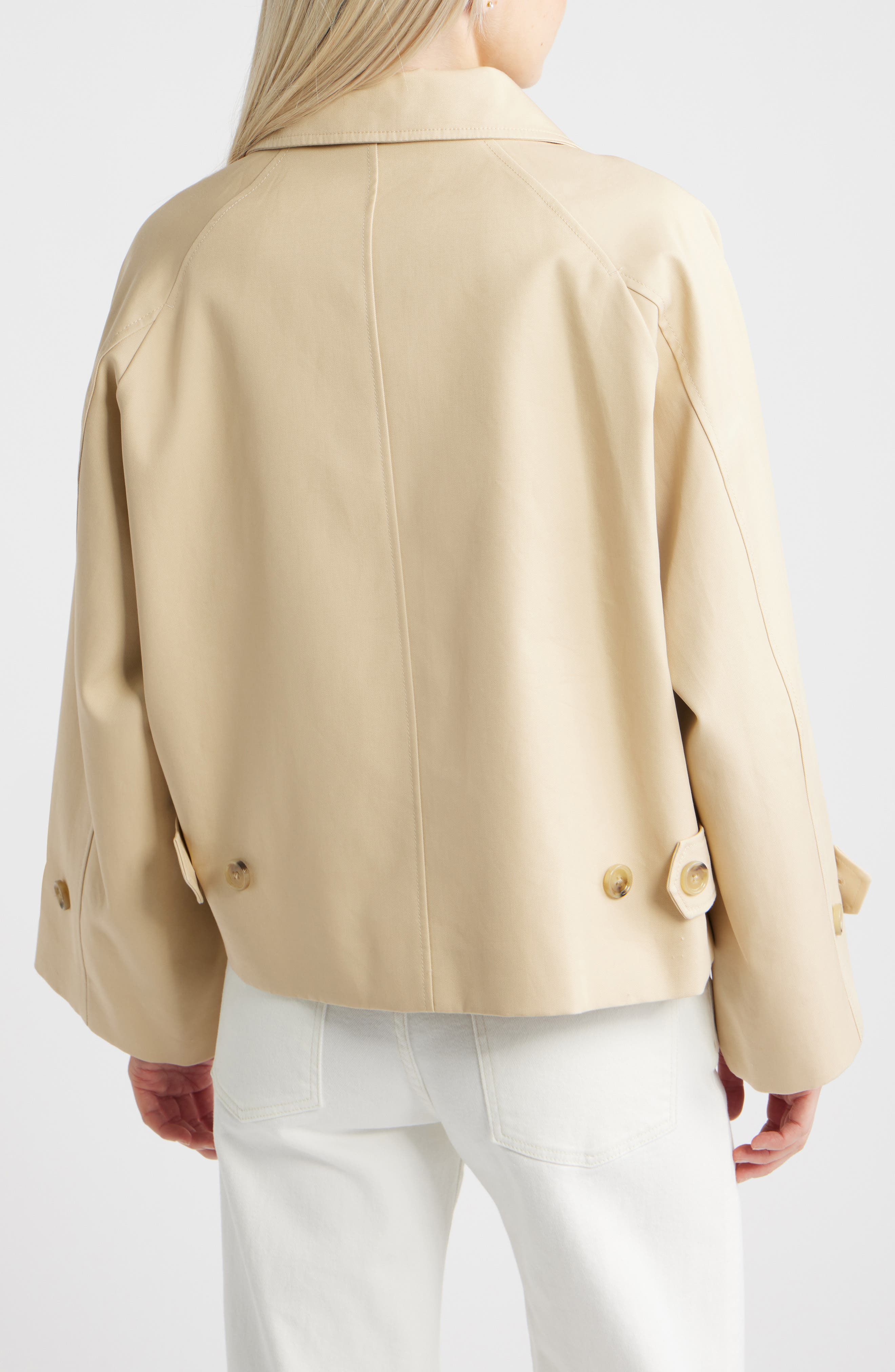 Cuba Oversize Short Cotton Trench Coat - image 4