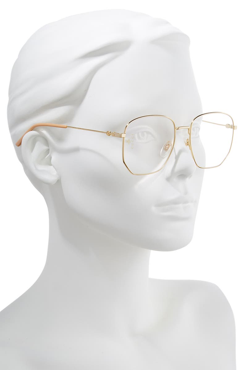 Gucci 56mm Antireflective Sunglasses, Alternate, color,