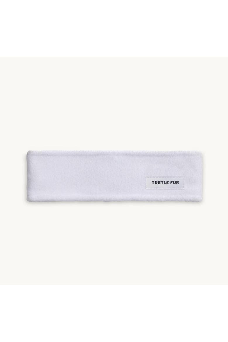 Double-Layer Fleece Headband, Main, color, White
