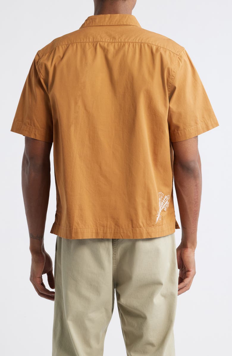 Service Works Picnic Embroidered Light Twill Short Sleeve Camp Shirt, Alternate, color,