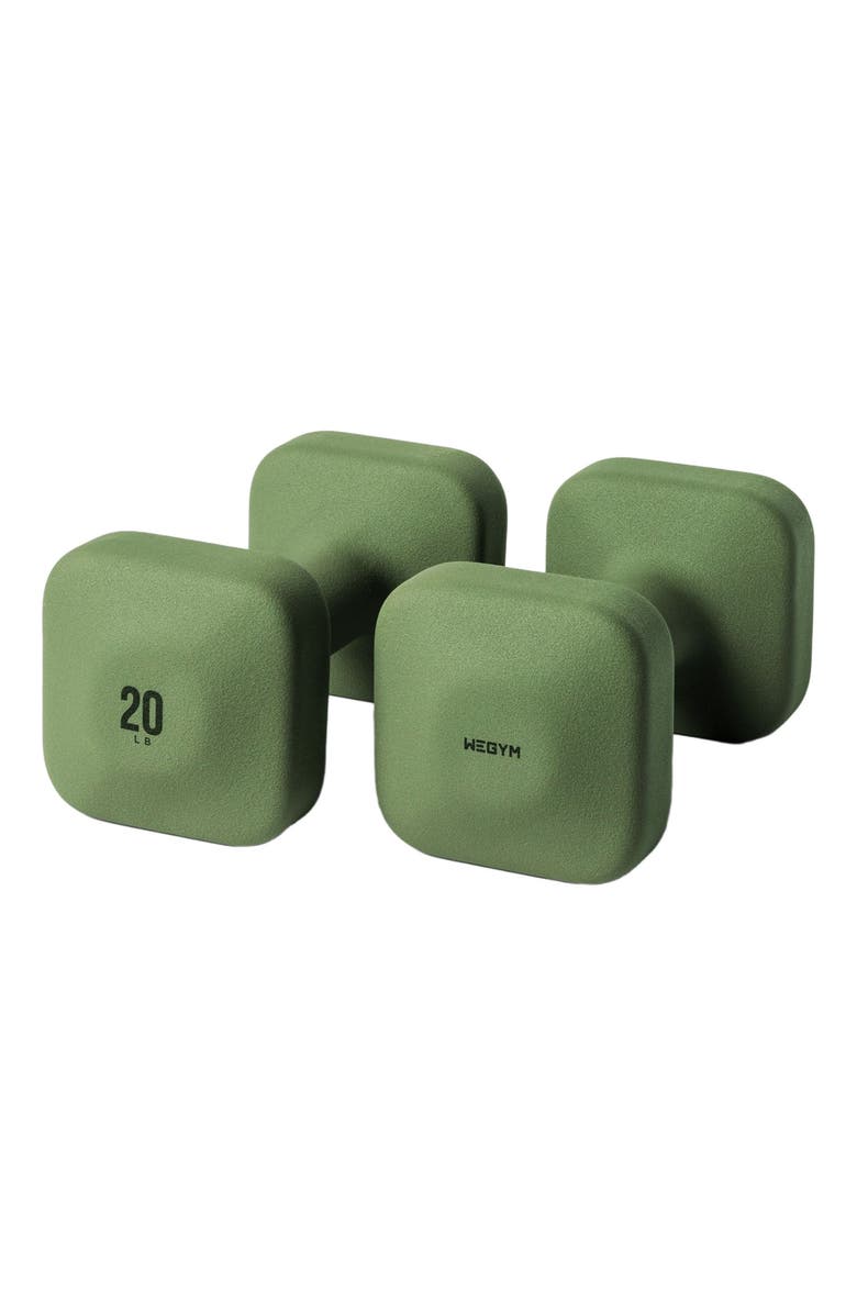 WeGym SafeGrip Dumbbells, Main, color, Forest