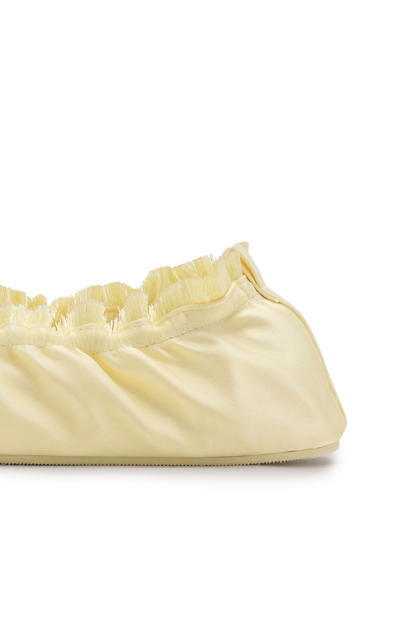 Satin Ballet Flat, Alternate, color, PASTEL YELLOW