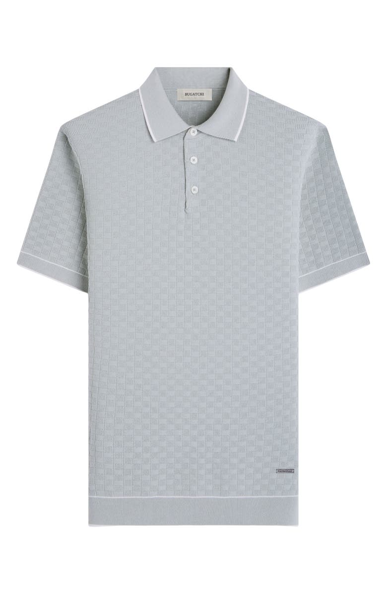 Bugatchi Tipped Contrast Collar Polo Sweater, Alternate, color, Mint