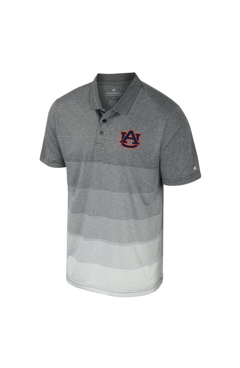 COLOSSEUM Men's Colosseum Gray Auburn Tigers Striped Mesh Polo, Alternate, color, Gray