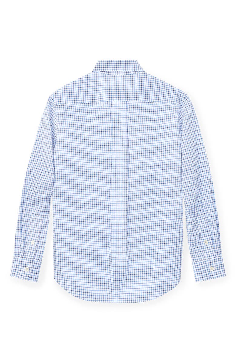 Polo Ralph Lauren Kids' Tattersall Cotton Button-Down Shirt, Alternate, color, Blue Multi