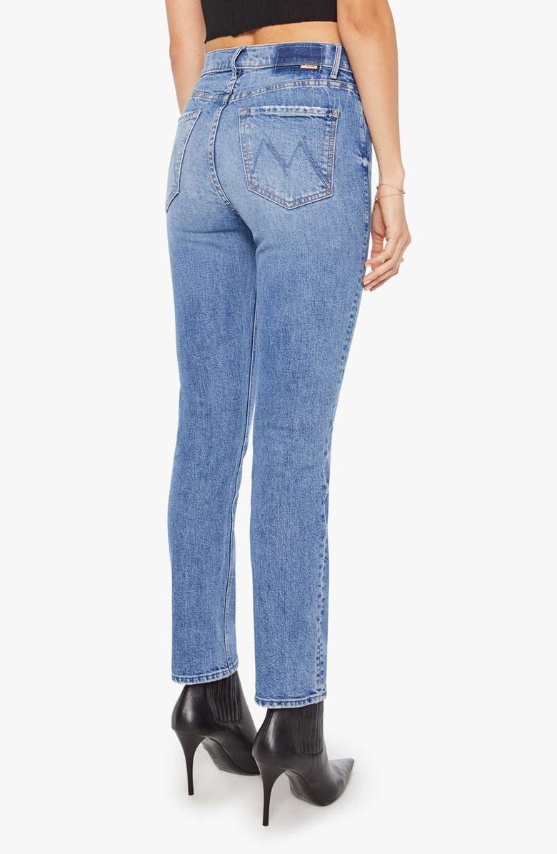 MOTHER The Dazzler Flood Straight Leg Jeans, Alternate, color, Trucks Are For Girls