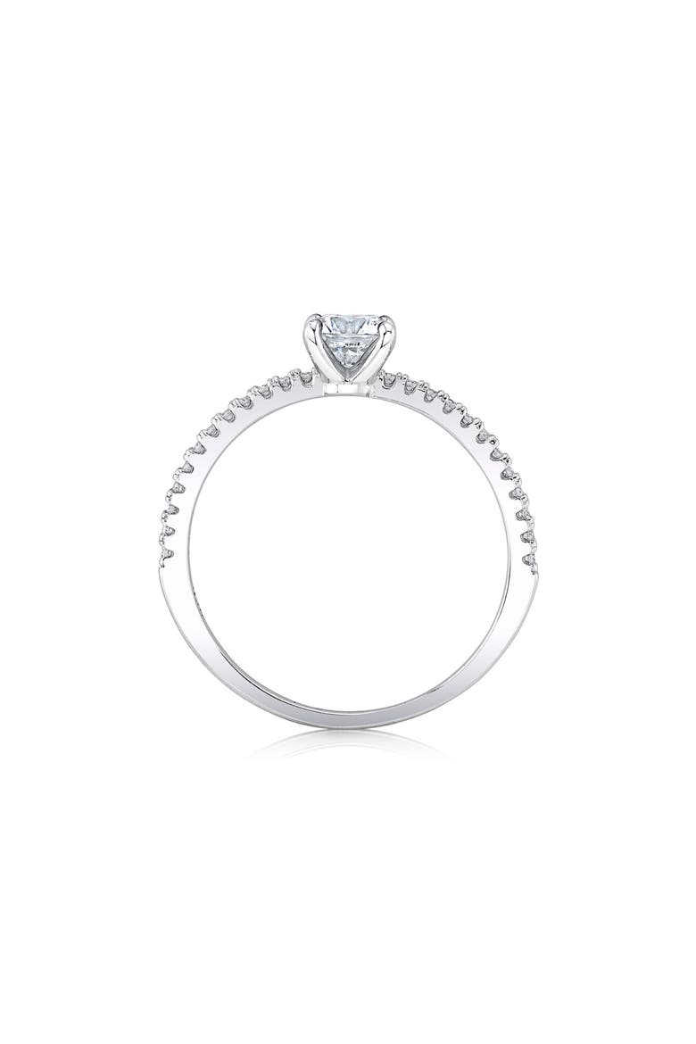 Cubic Zirconia Solitaire Ring, Alternate, color, PURE PLATINUM CLEAR CZ