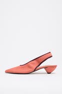 Bimba y Lola Suede Slingback Shoe With Low Heel