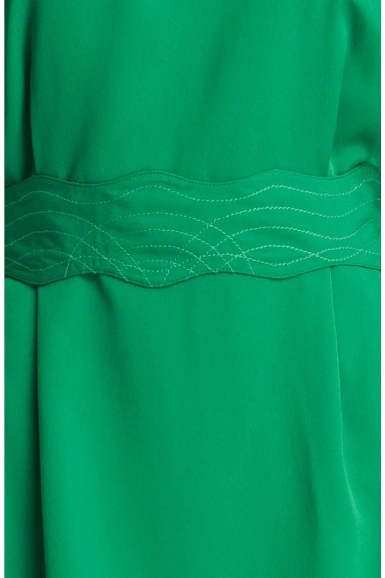 Drape Sleeve Sash Belt Dress, Alternate, color, GREEN