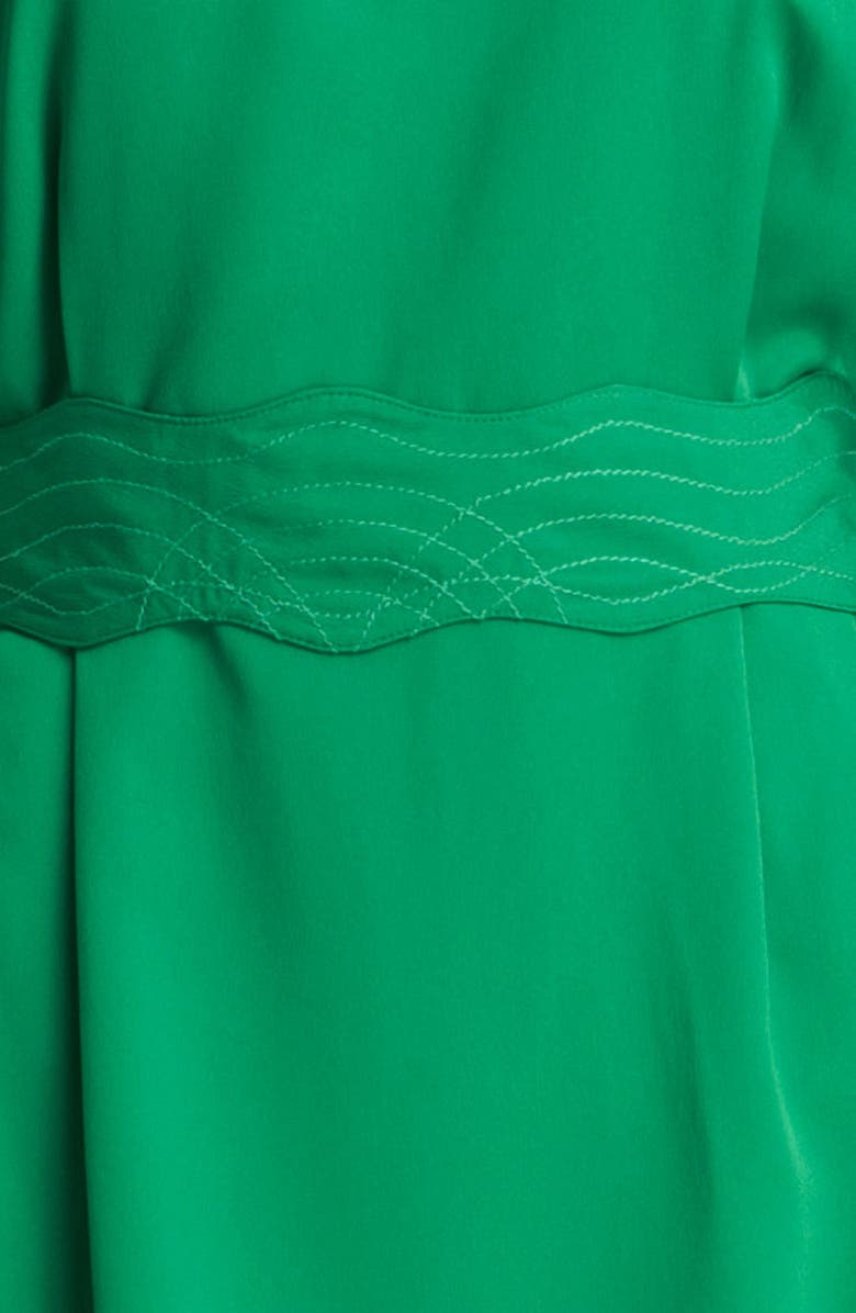 Eliza J Drape Sleeve Sash Belt Dress, Alternate, color, 