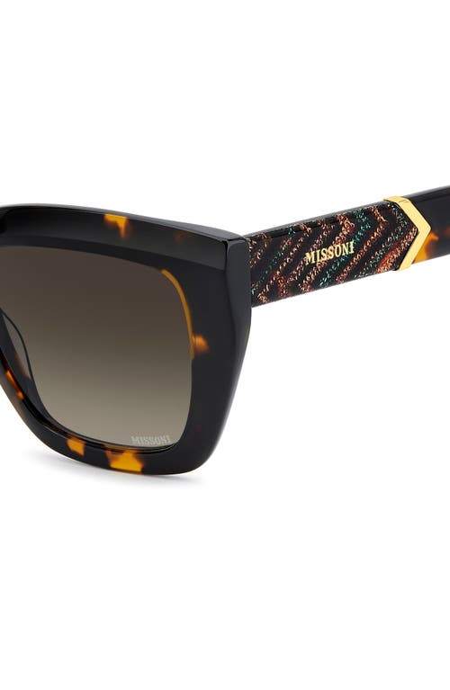 Missoni 52mm Gradient Square Sunglasses In Blue