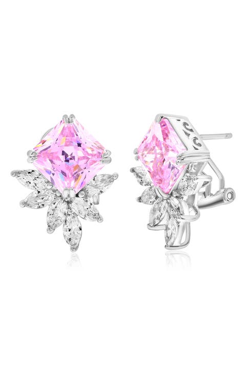 Gala Firework Cubic Zirconia Stud Earrings