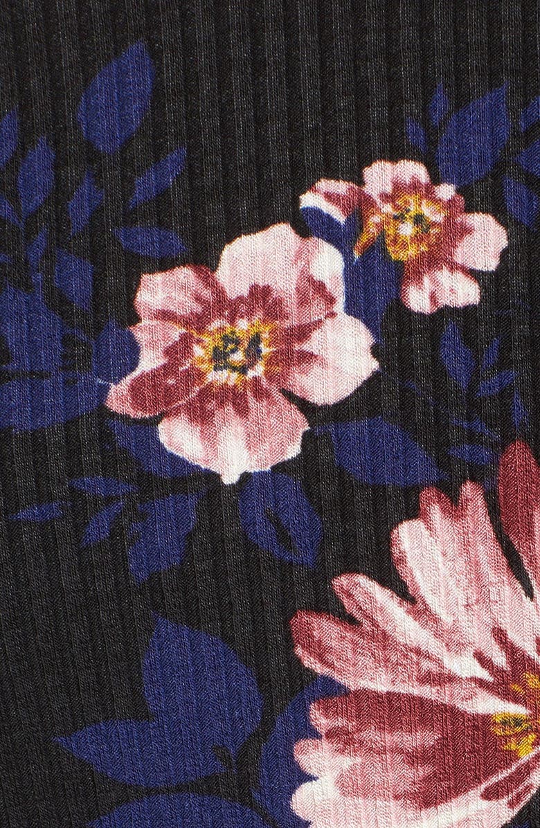 All in Favor Off the Shoulder Floral Print Dress, Alternate, color, 