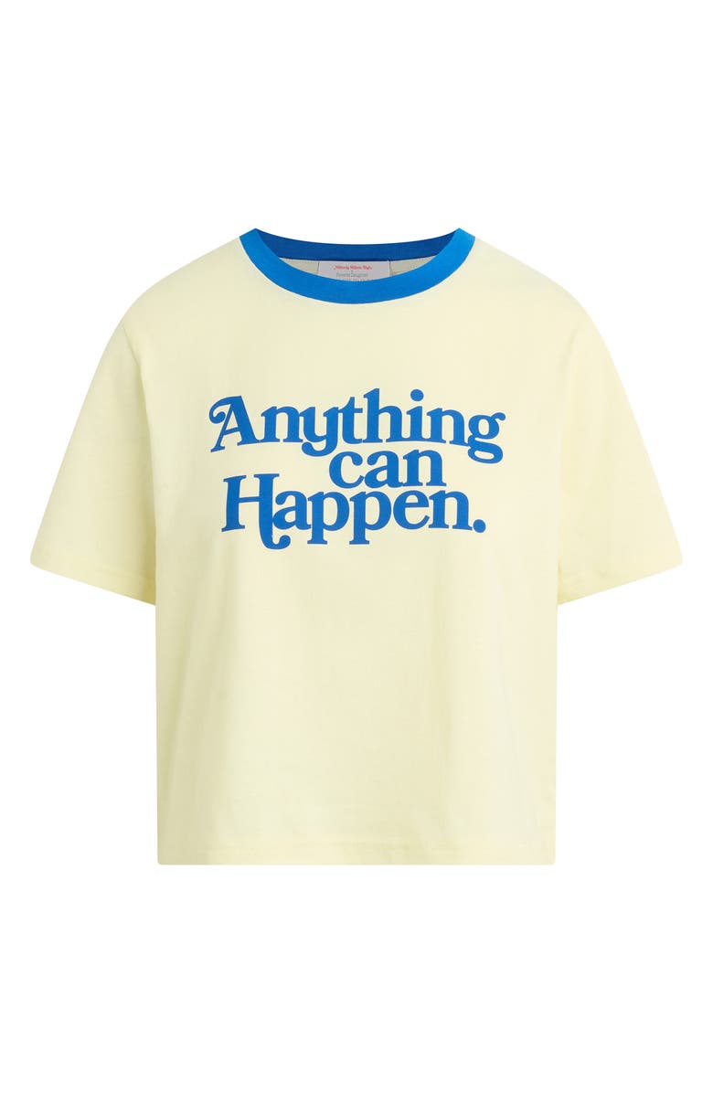 Favorite Daughter x 'Nobody Wants This' Anything Can Happen Graphic T-Shirt, Alternate, color, Yellow/ Bright Blue