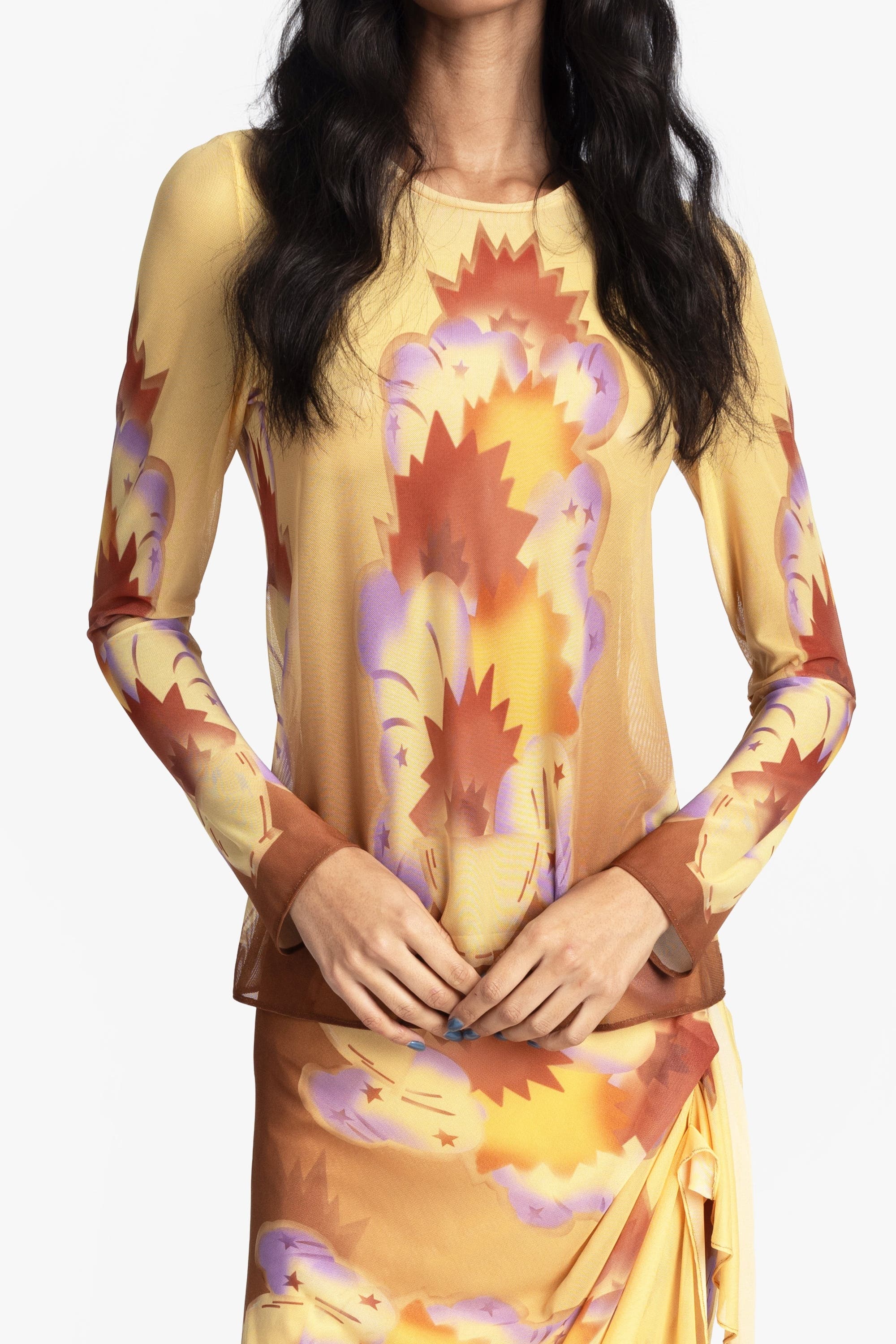 Sunburst Mesh Top - image 2