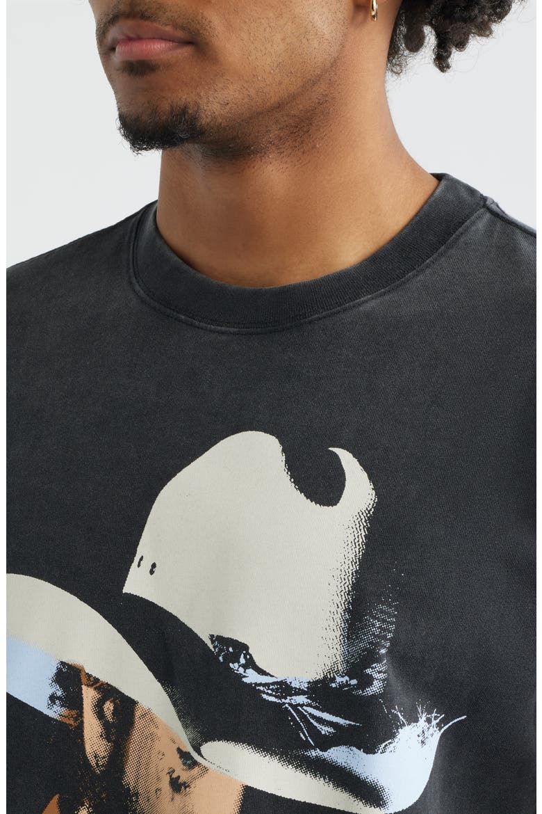 Oversize Post Malone F-1 Trillion Graphic T-Shirt, Alternate, color, WASHED BLACK