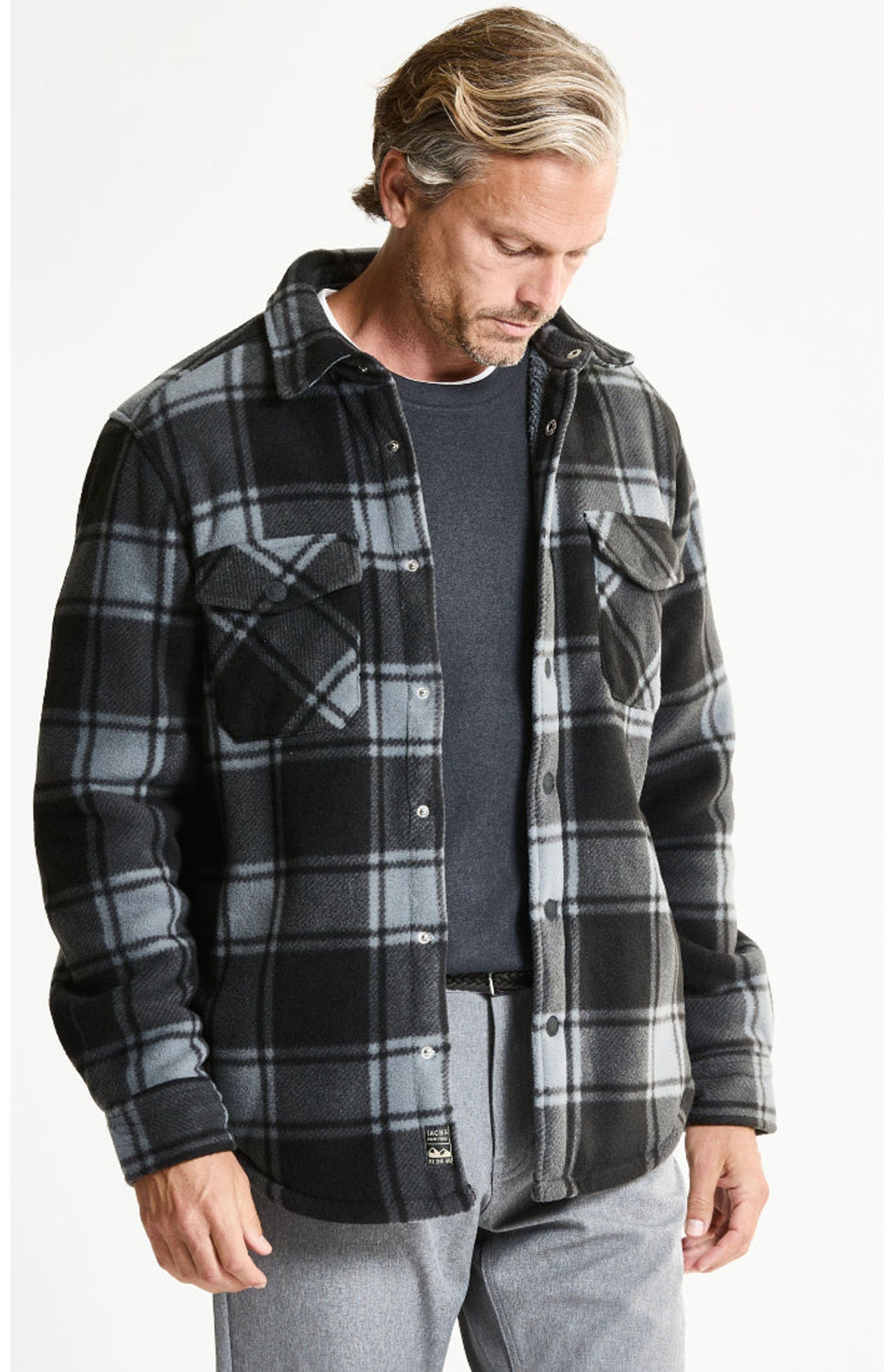 selected BLACK PLAID