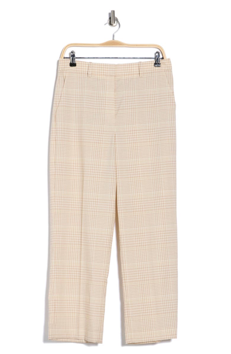Theory Roswell Plaid Crop Straight Leg Pants, Main, color, Desert Multi