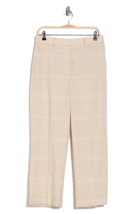 Roswell Plaid Crop Straight Leg Pants
