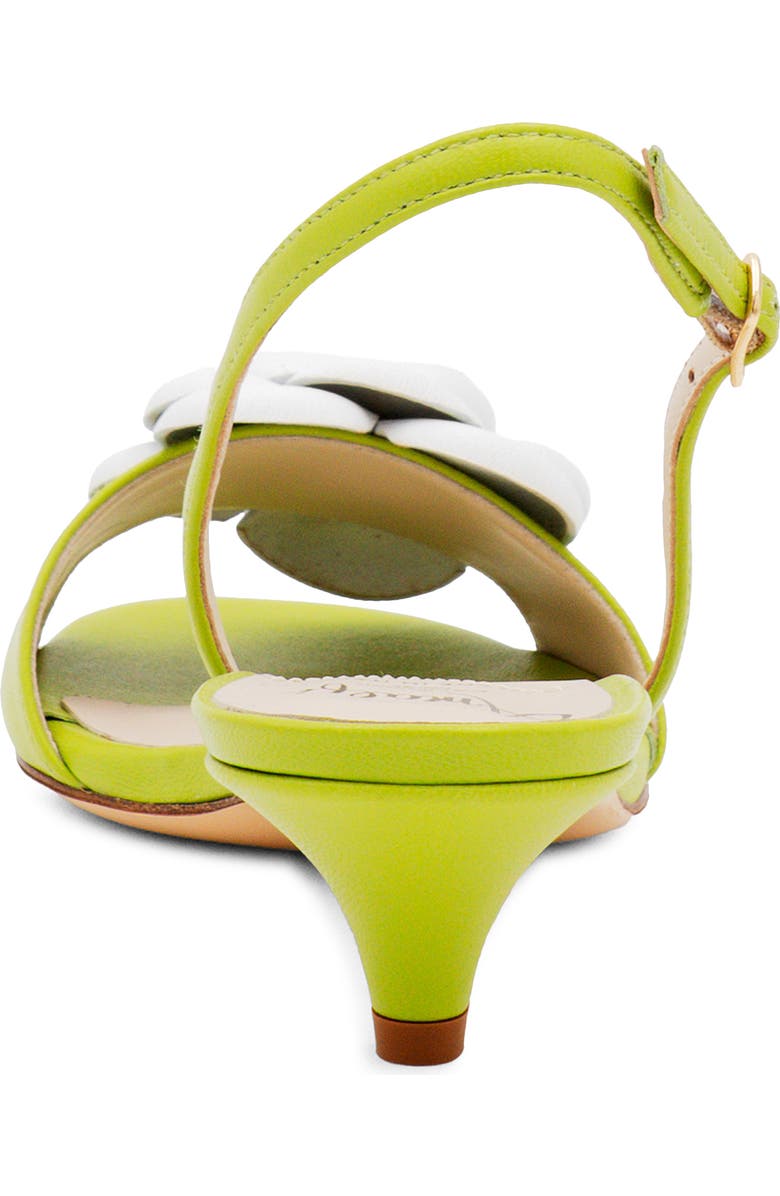 Amalfi by Rangoni Dante Slingback Kitten Heel Sandal, Alternate, color, Apple/ White Parmasoft