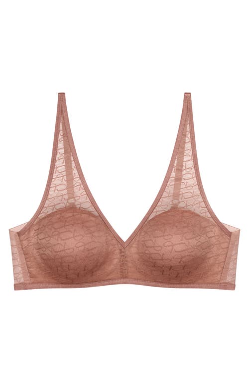 Triumph Signature Sheer Wireless Bra In Brown