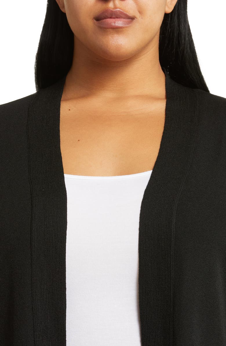 Jones New York Icon Open Front Sweater, Alternate, color, Jones Black