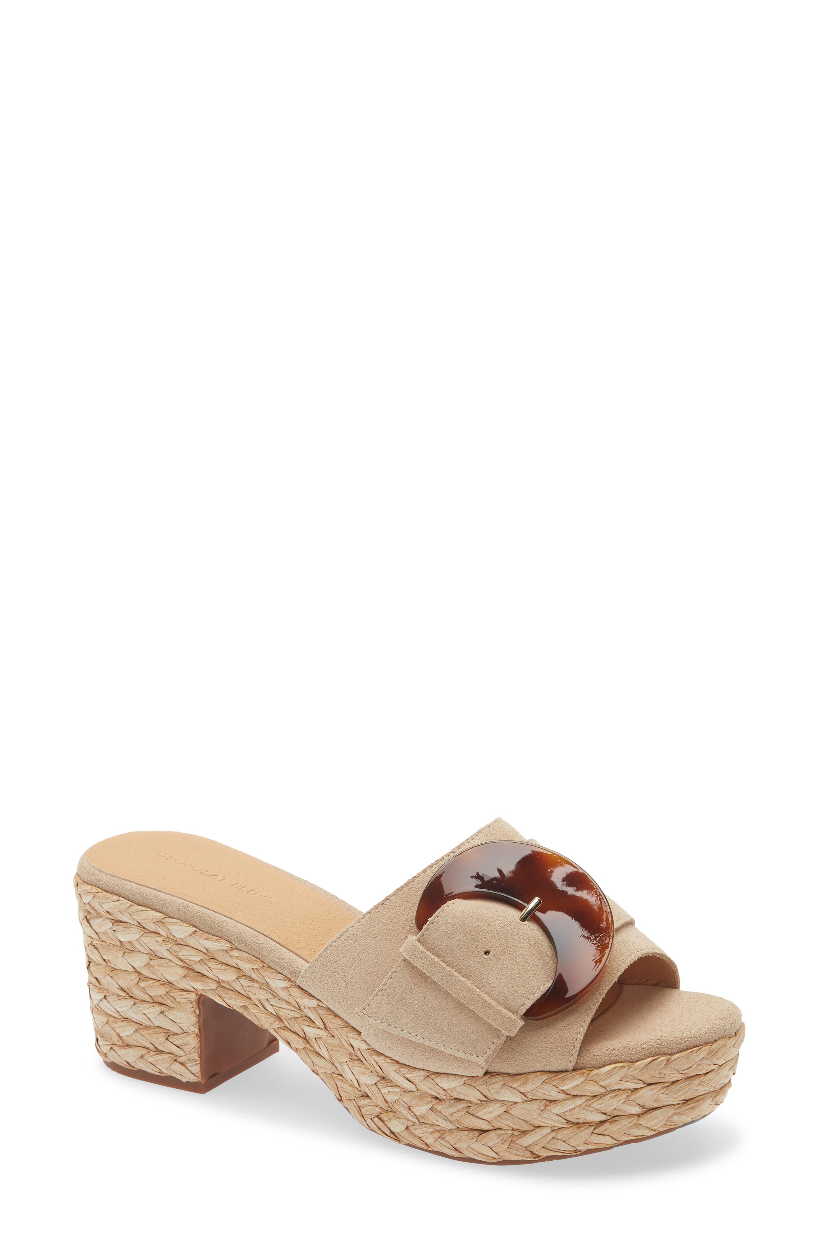 Chocolat Blu Garlyn Platform Sandal, Main, color, Latte Suede