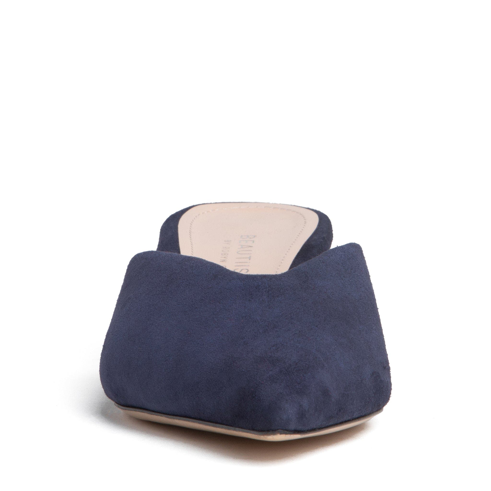 Gal Pointed Toe Kitten Heel Mule, Alternate, color, NAVY