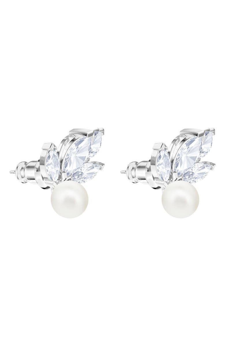 Swarovski Louison Crystal & Imitation Pearl Earrings, Alternate, color, 