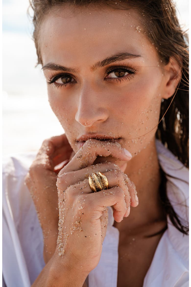Triple Stack Ring, Alternate, color, 14K GOLD