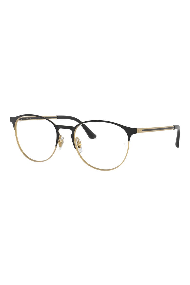 Phantos 53mm Optical Glasses, Alternate, color, BLACK GOLD