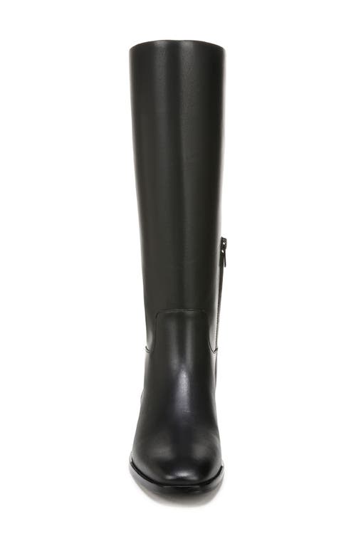 Vince Womens Leather Pull On Knee-high Boots In Black