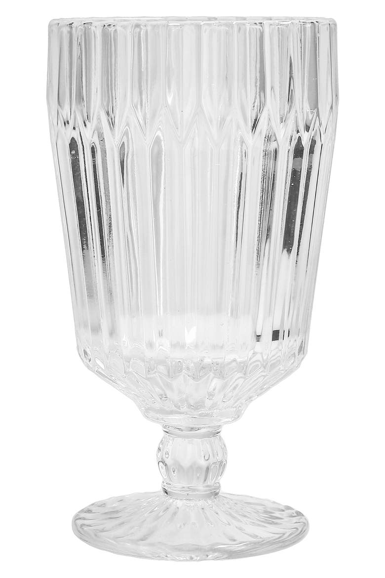 Archie Set of 6 Clear Goblets, Main, color, CLEAR