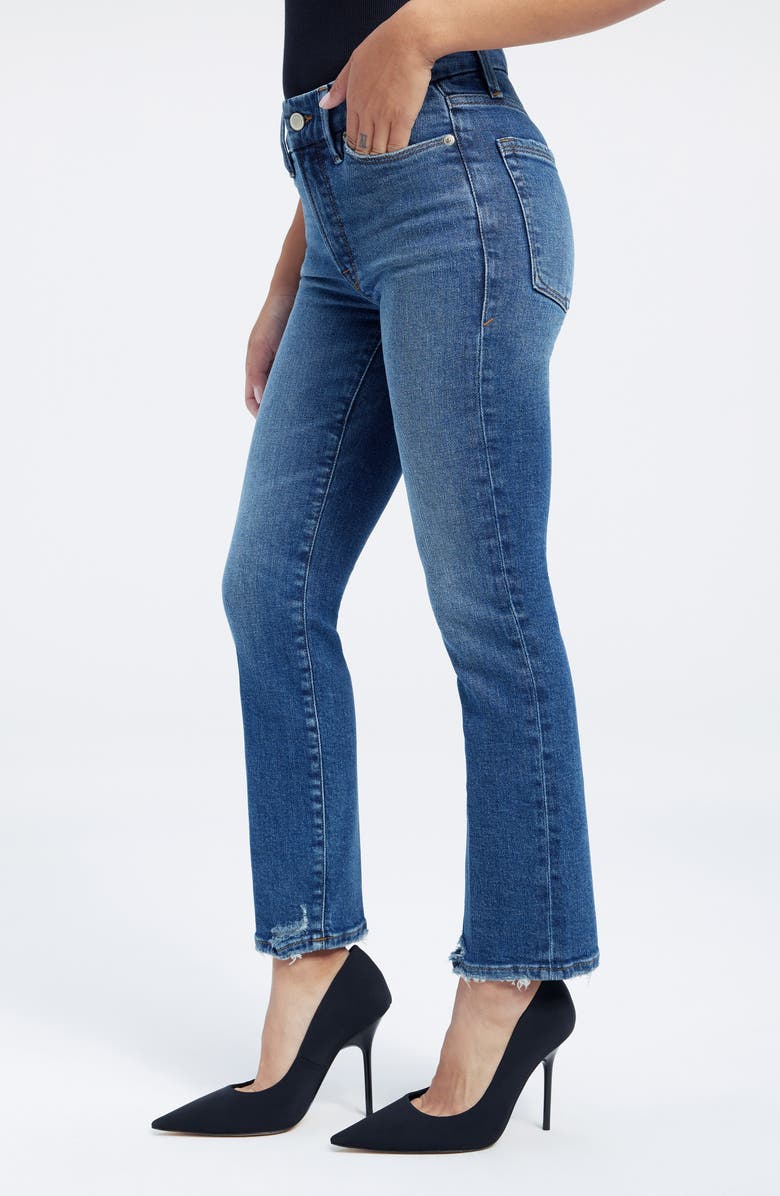Good American Good Petite Straight Leg Jeans, Alternate, color, 