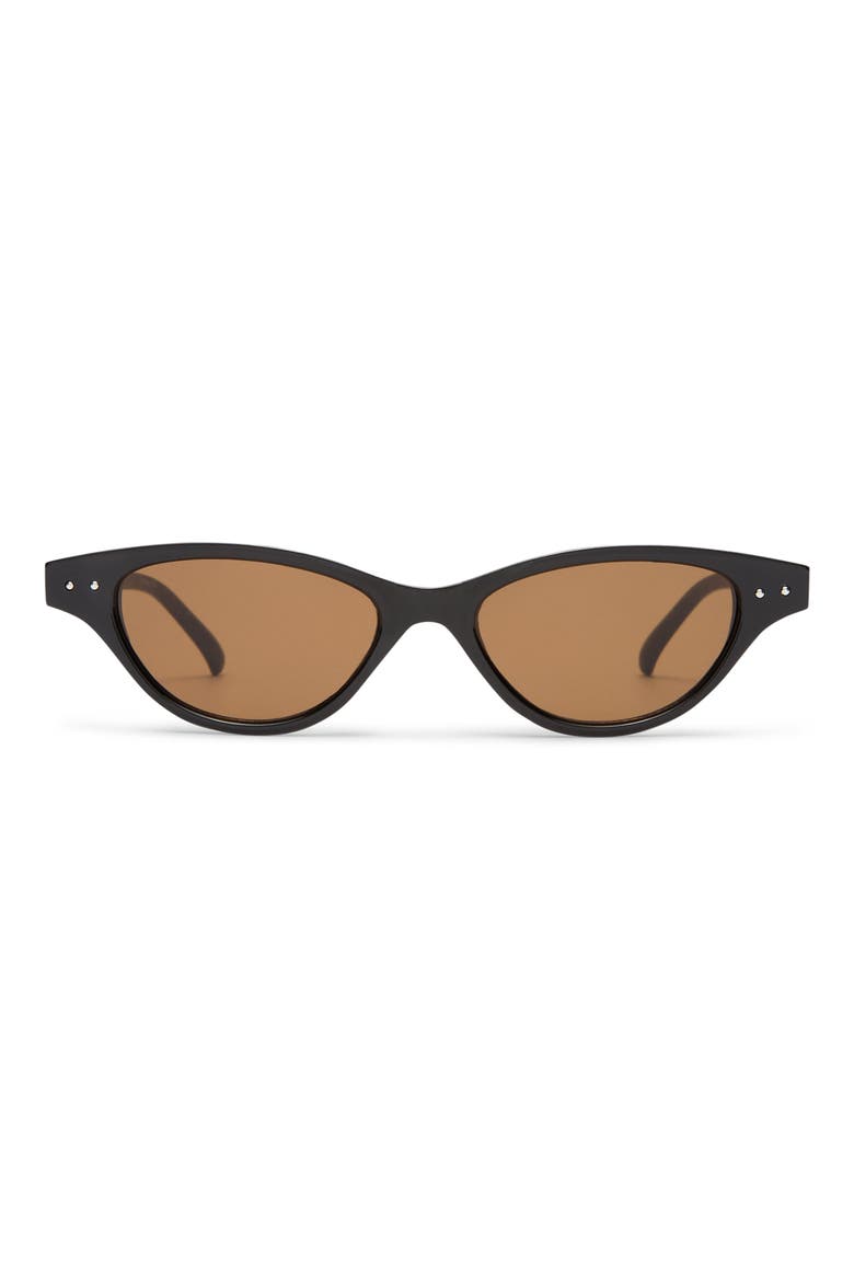 Cybeles 49mm Cat Eye Sunglasses, Main, color, BLACK/BROWN MONO